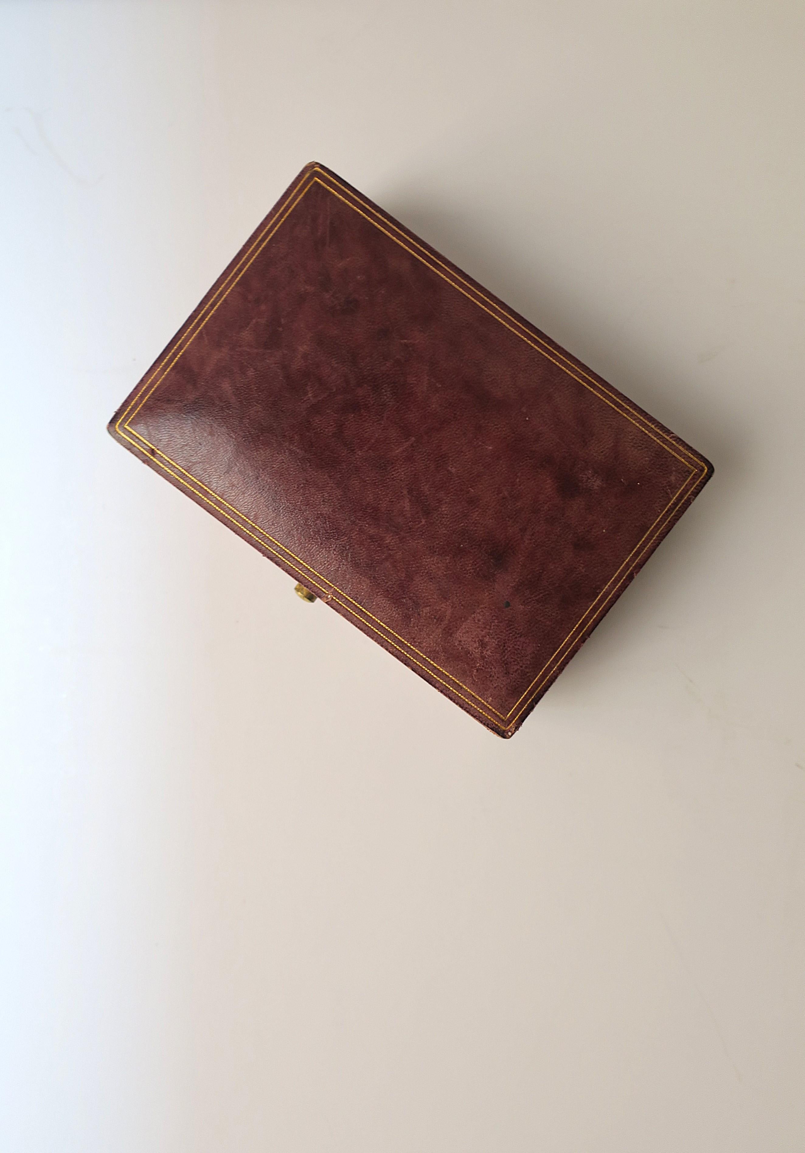 Joyero de cuero italiano en venta 6