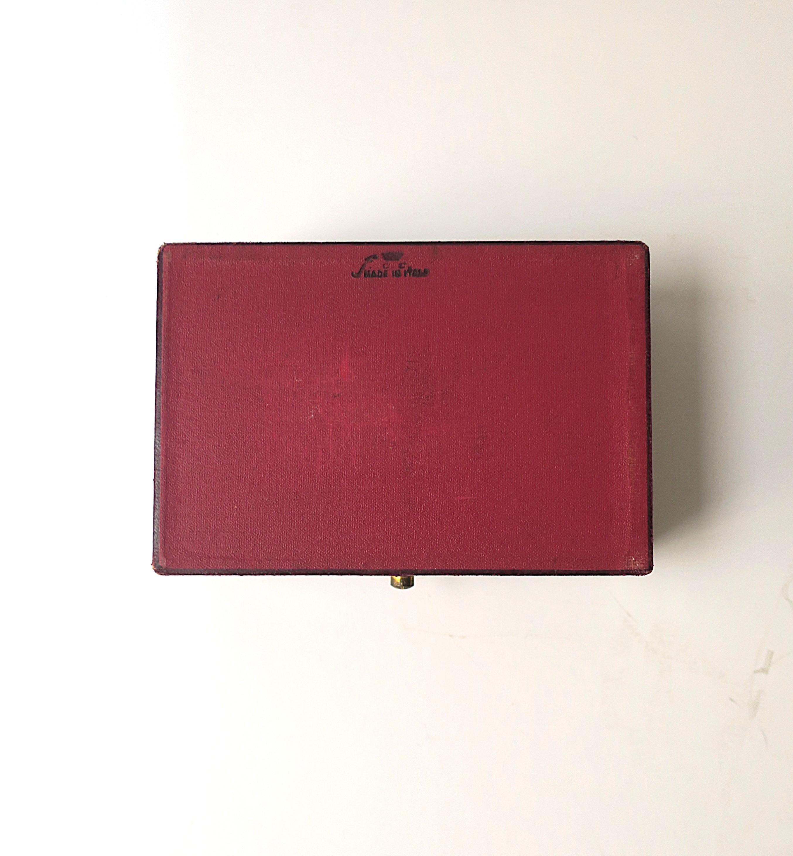 Joyero de cuero italiano en venta 10
