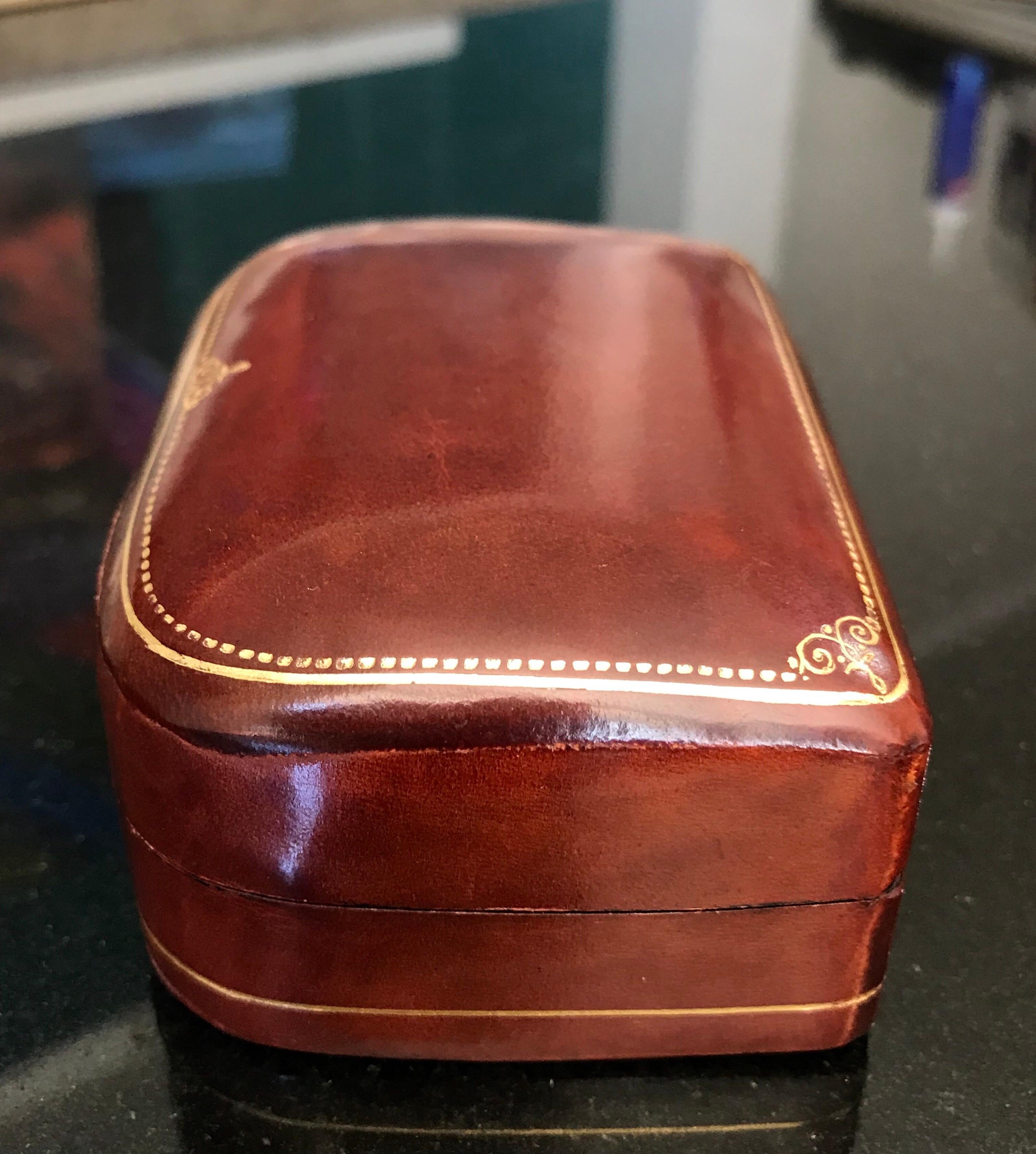 Italian Leather Jewelry Box For Sale 1