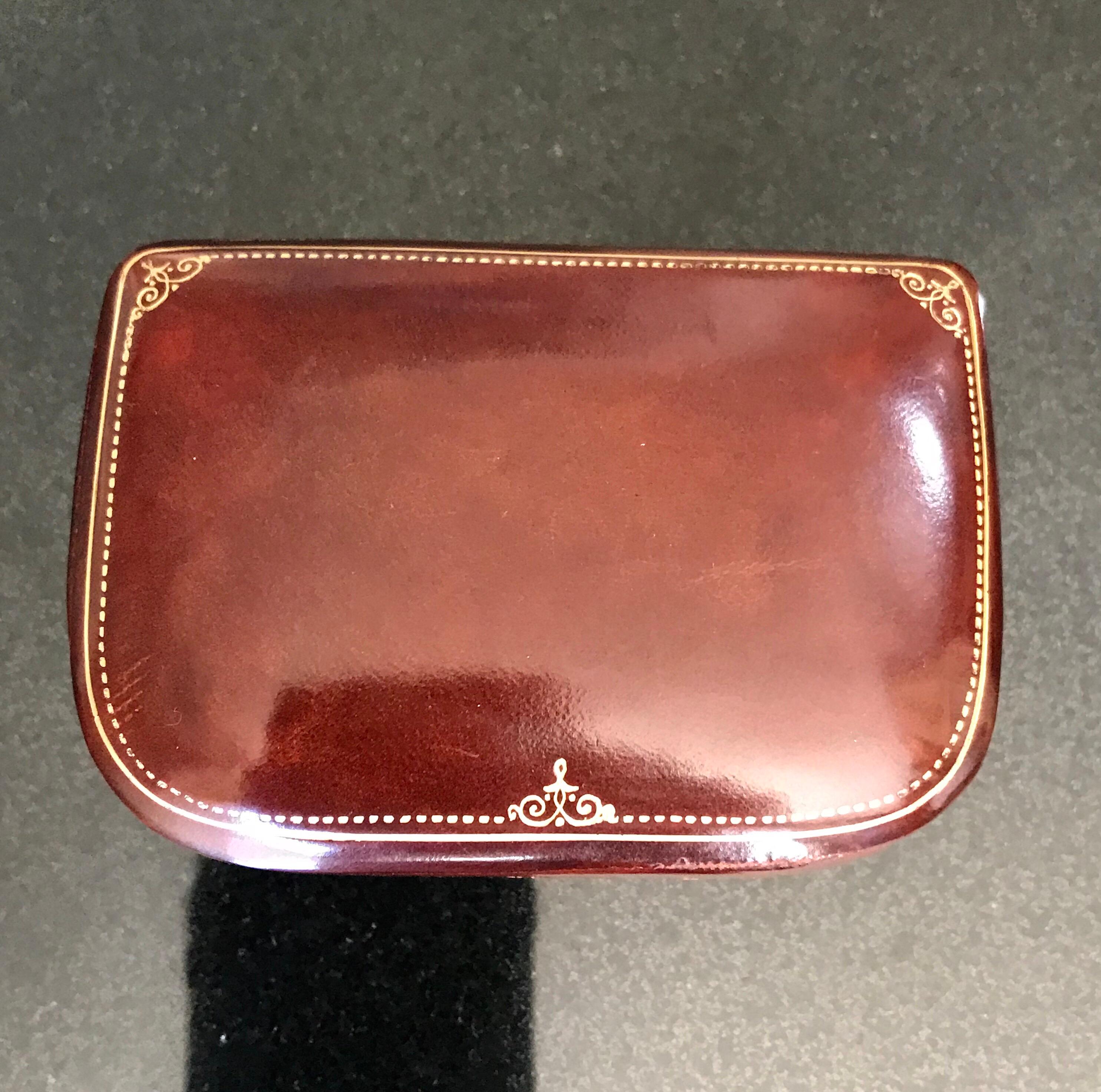 Italian Leather Jewelry Box For Sale 2