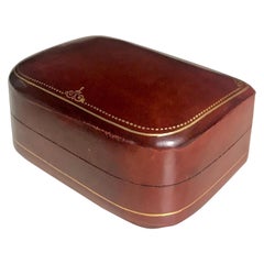 Vintage Italian Leather Jewelry Box
