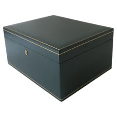 Boîte à bijoux italienne en cuir