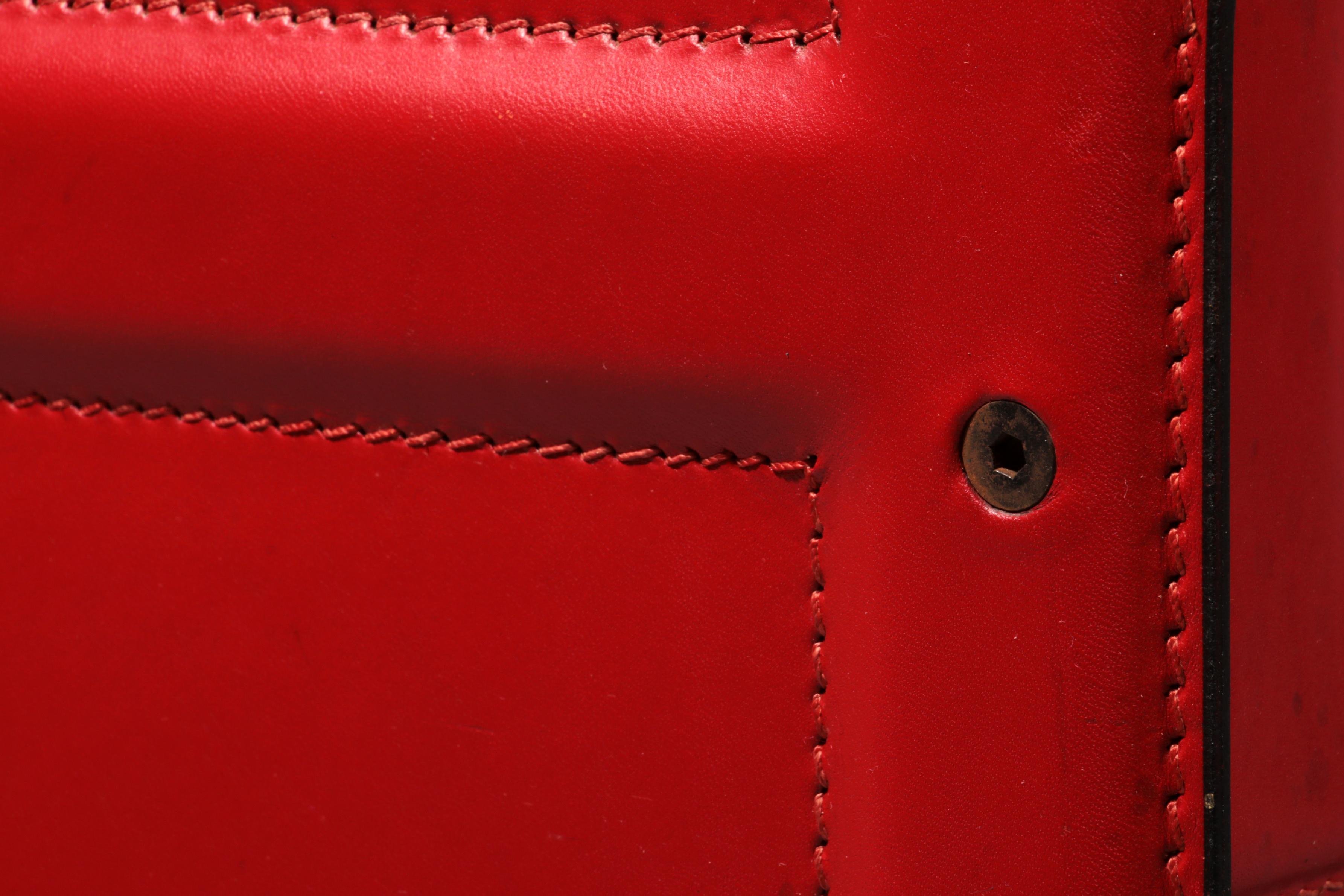 Italian Leather Korium Chair attributed to Tito Agnoli for Matteo Grassi, 1970s 9