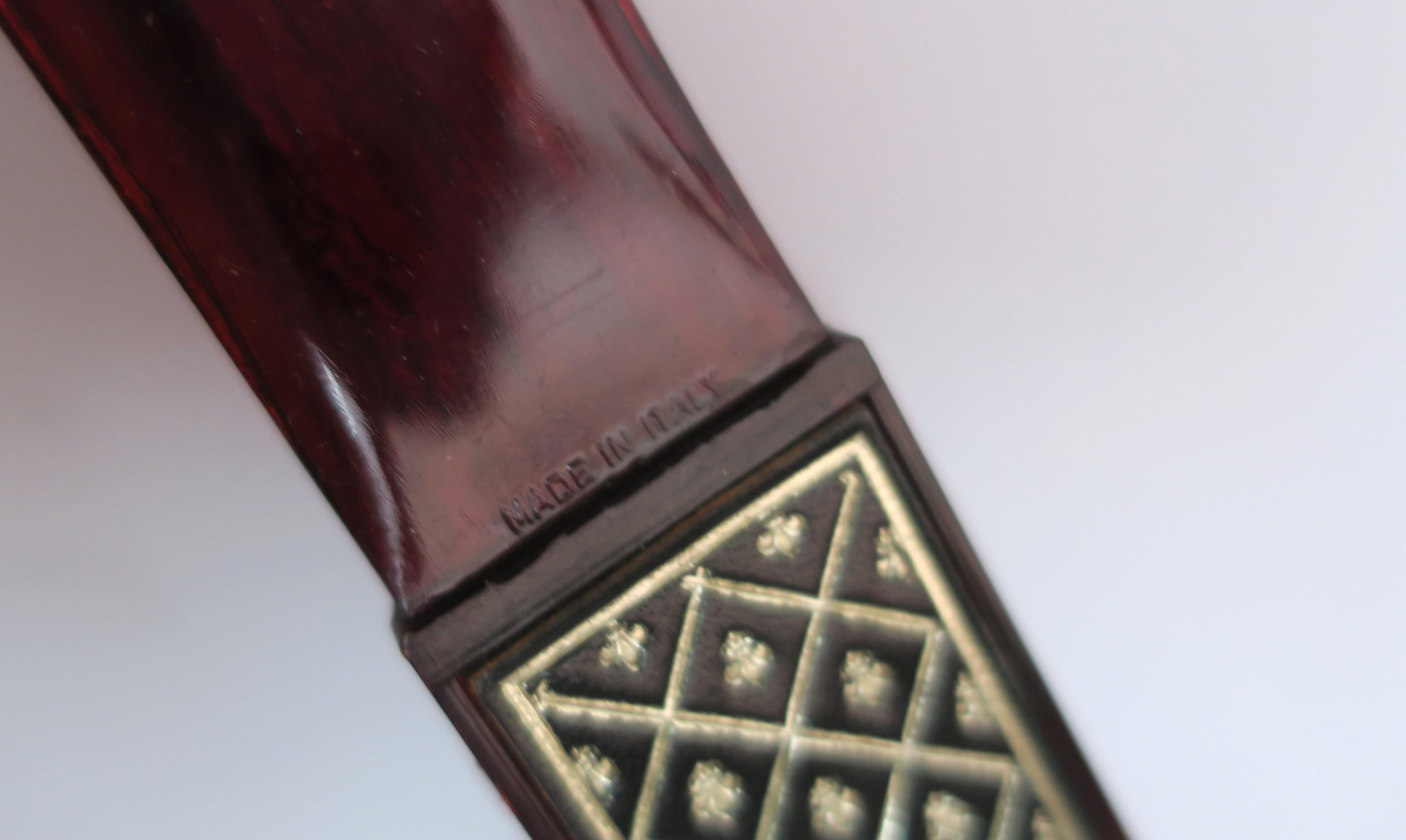 Italian Leather Letter Opener For Sale 5
