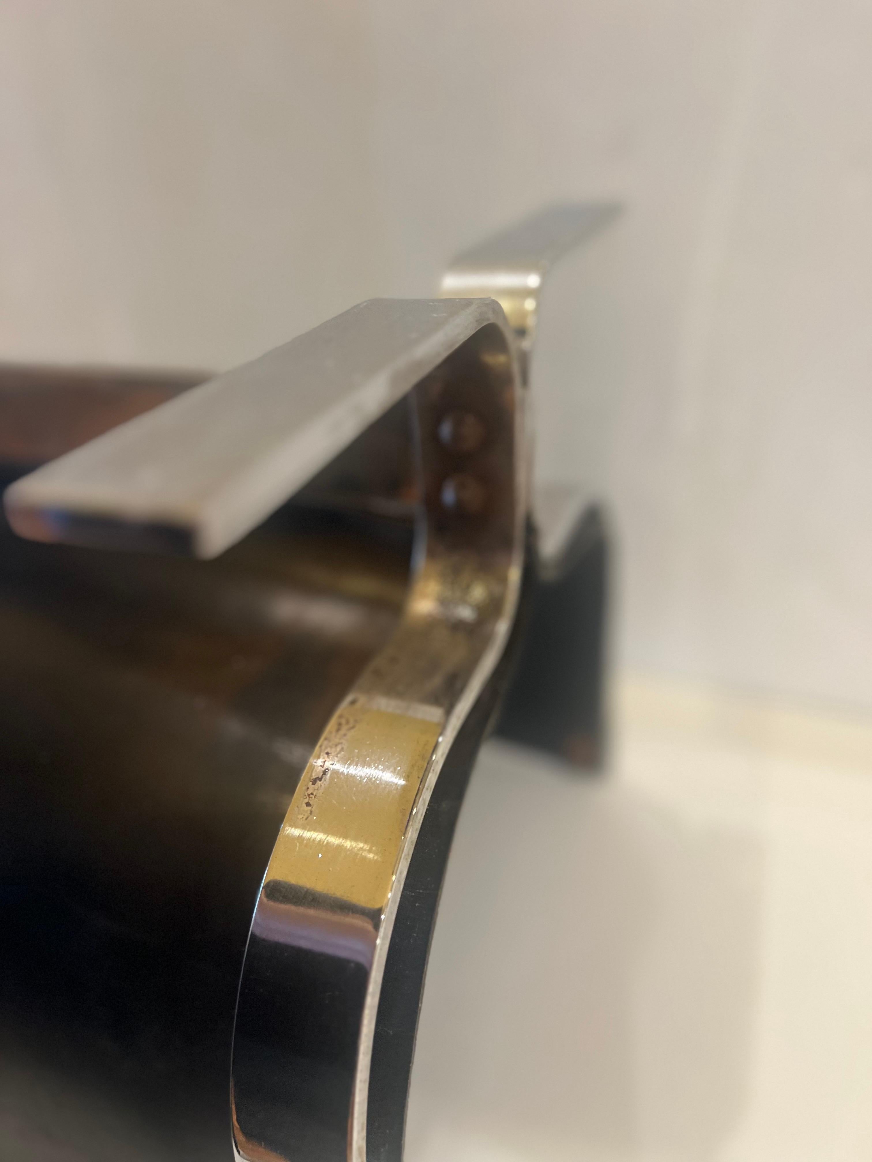 Italienischer Leder Log Holder oder Zeitschriftenständer aus Leder von Alessandro Albrizzi (Space Age) im Angebot
