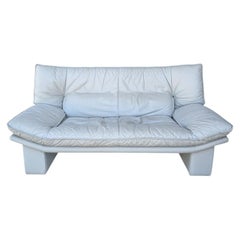 Italienischer Ledersessel von Nicoletti Salotti, 1980er Jahre Postmodernes Design