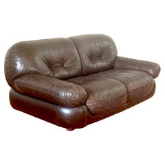 Used Italian Leather Loveseat