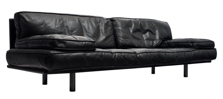 Italian Leather Milano 210 Sofa By Zanotta