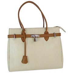 Italian Leather Shoulder Handbag by Diane B., Milano-Hermes style