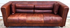 Italian Leather Sofa by Baxter of Italy