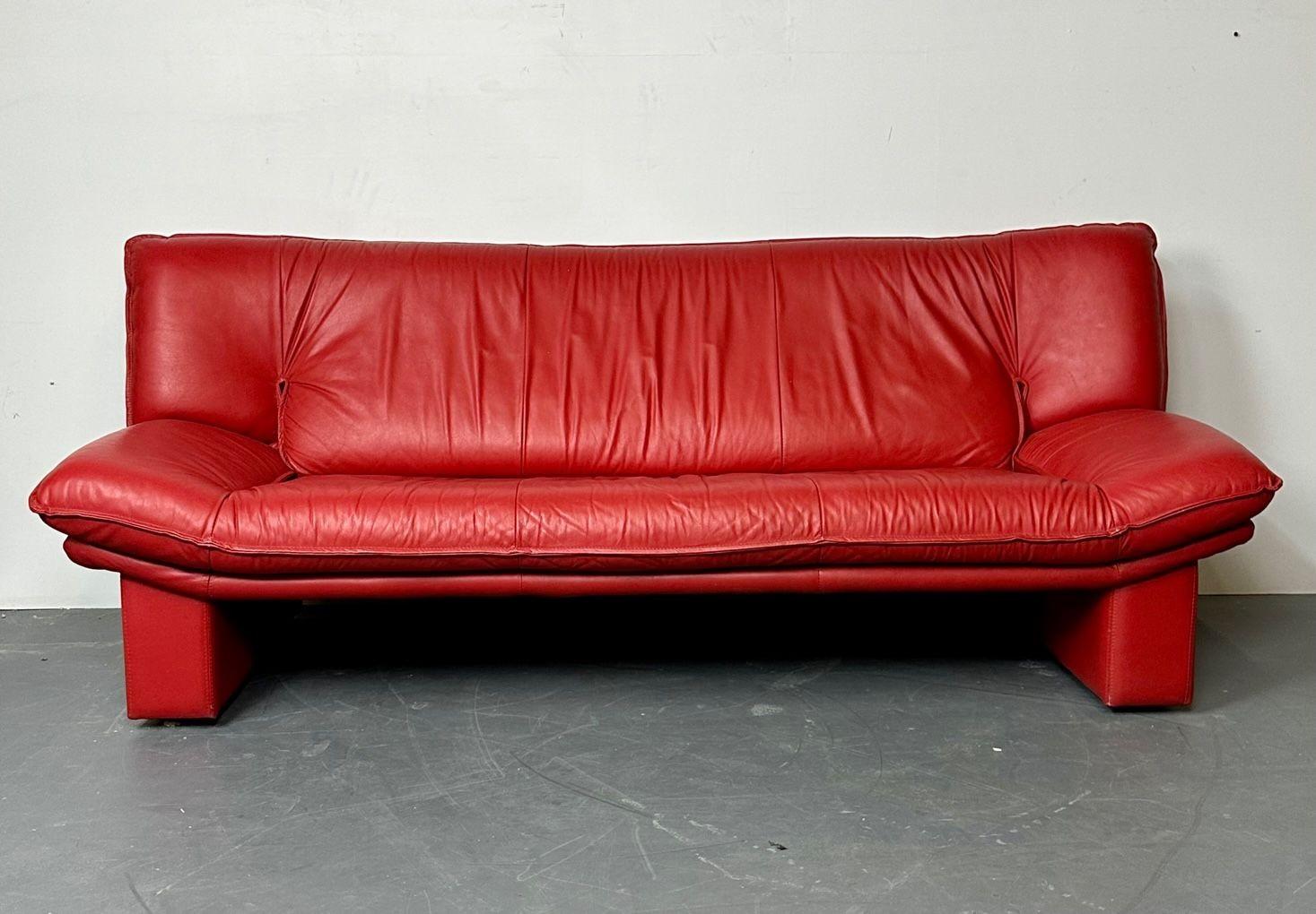 Italian Leather Sofa by FLEP S.P.A. Bitonto, Modern For Sale at 1stDibs
