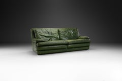 Italian Leather Sofa by Roche Bobois, Italy 1960s