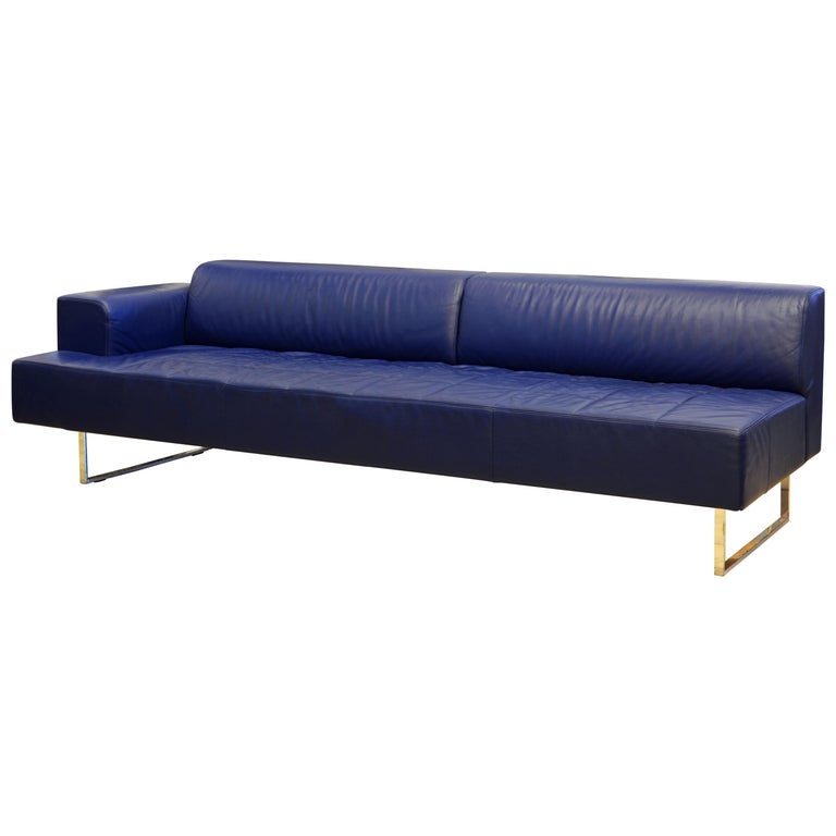 Italian Leather Sofa or Chaise by Studio Cerri & Associati for Poltrona Frau