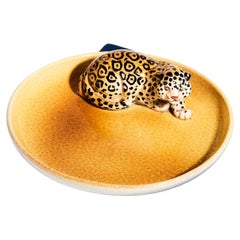 Italienische Leoparden-Keramikschale