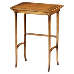 Italian Liberty Exotic Wood Side Table