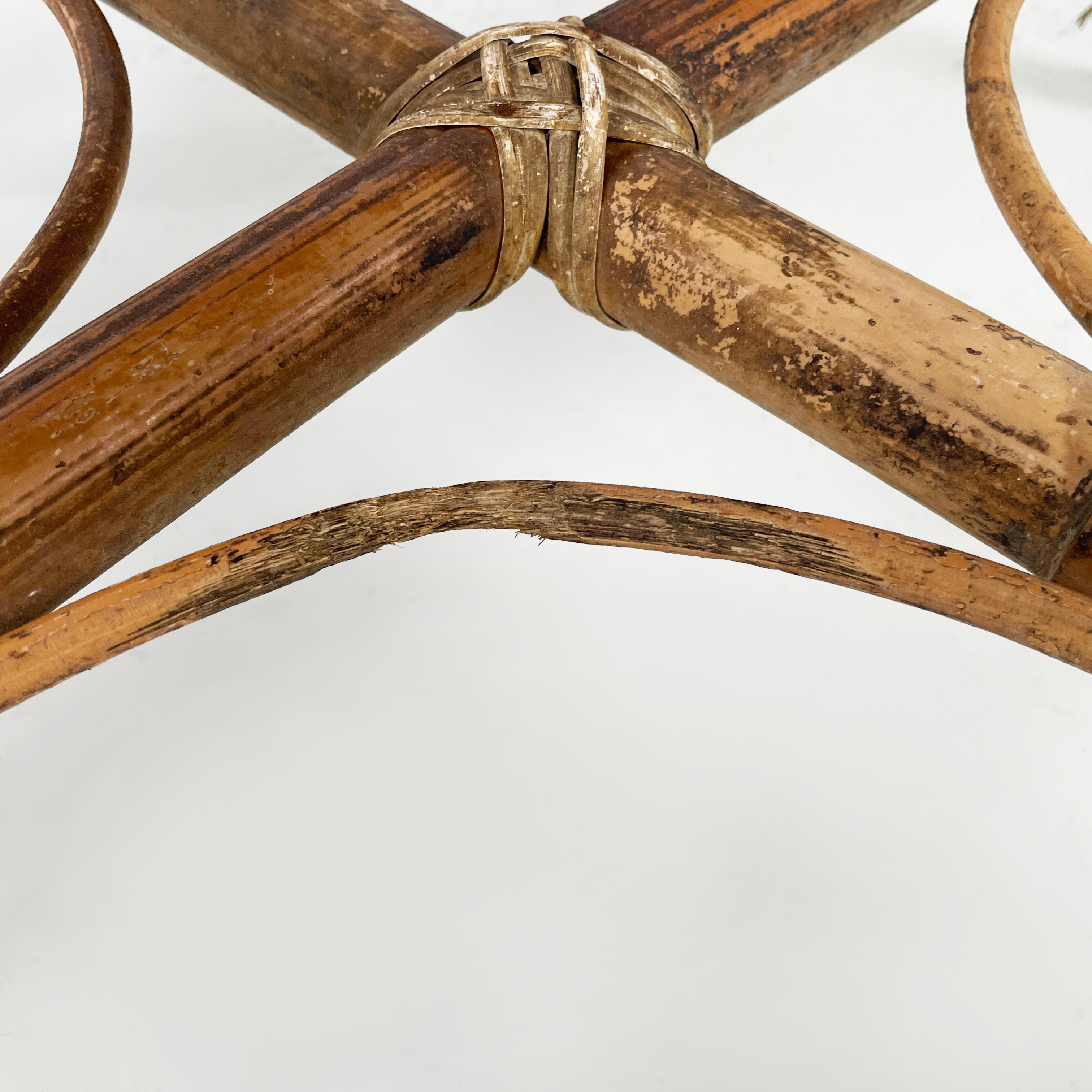 Silla de exterior italiana Liberty de ratán de Palazzo Falconi, principios del siglo XX en venta 10