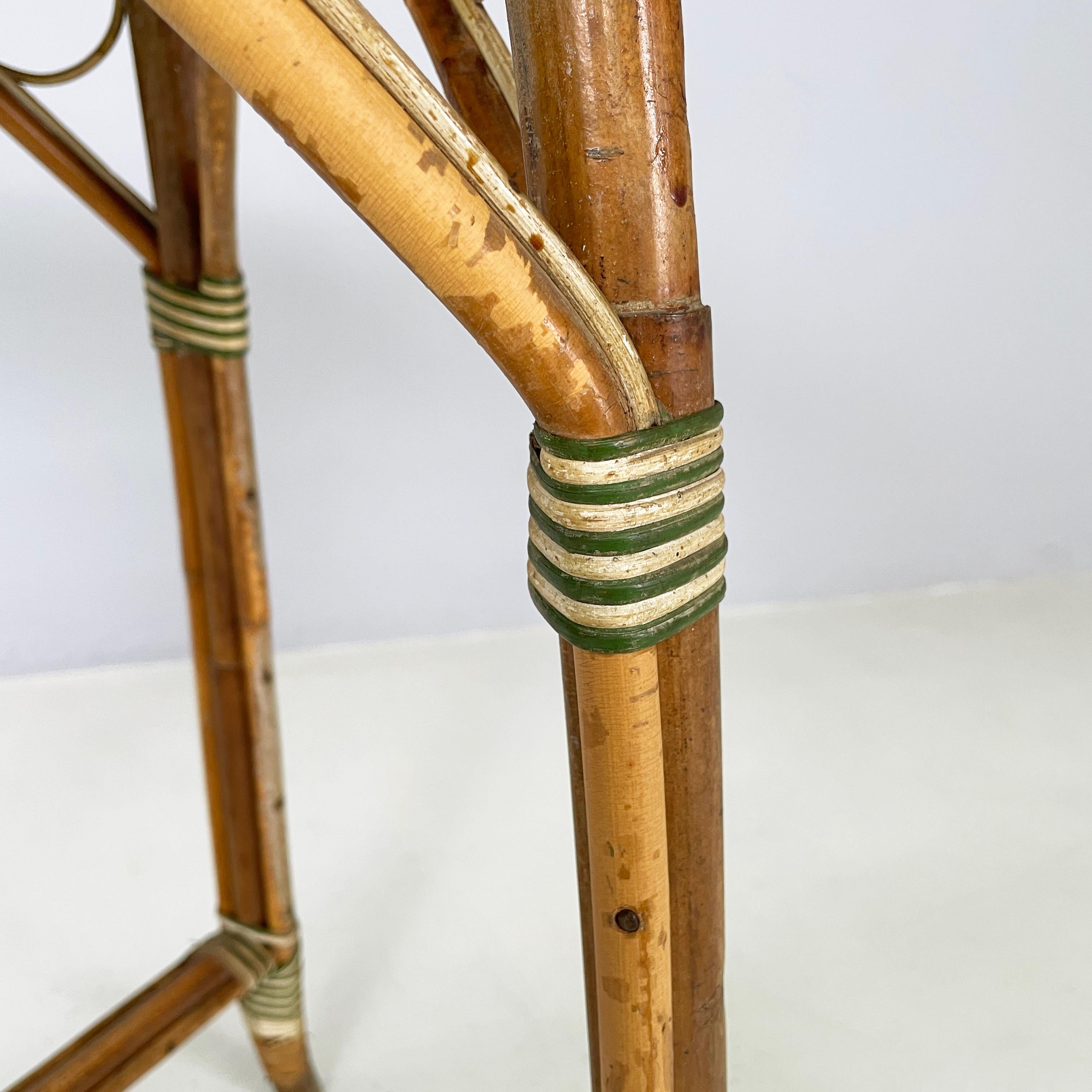 Italienischer Liberty-Esstisch für den Außenbereich aus Rattan von Palazzo Falconi, frühe 1900er Jahre im Angebot 9