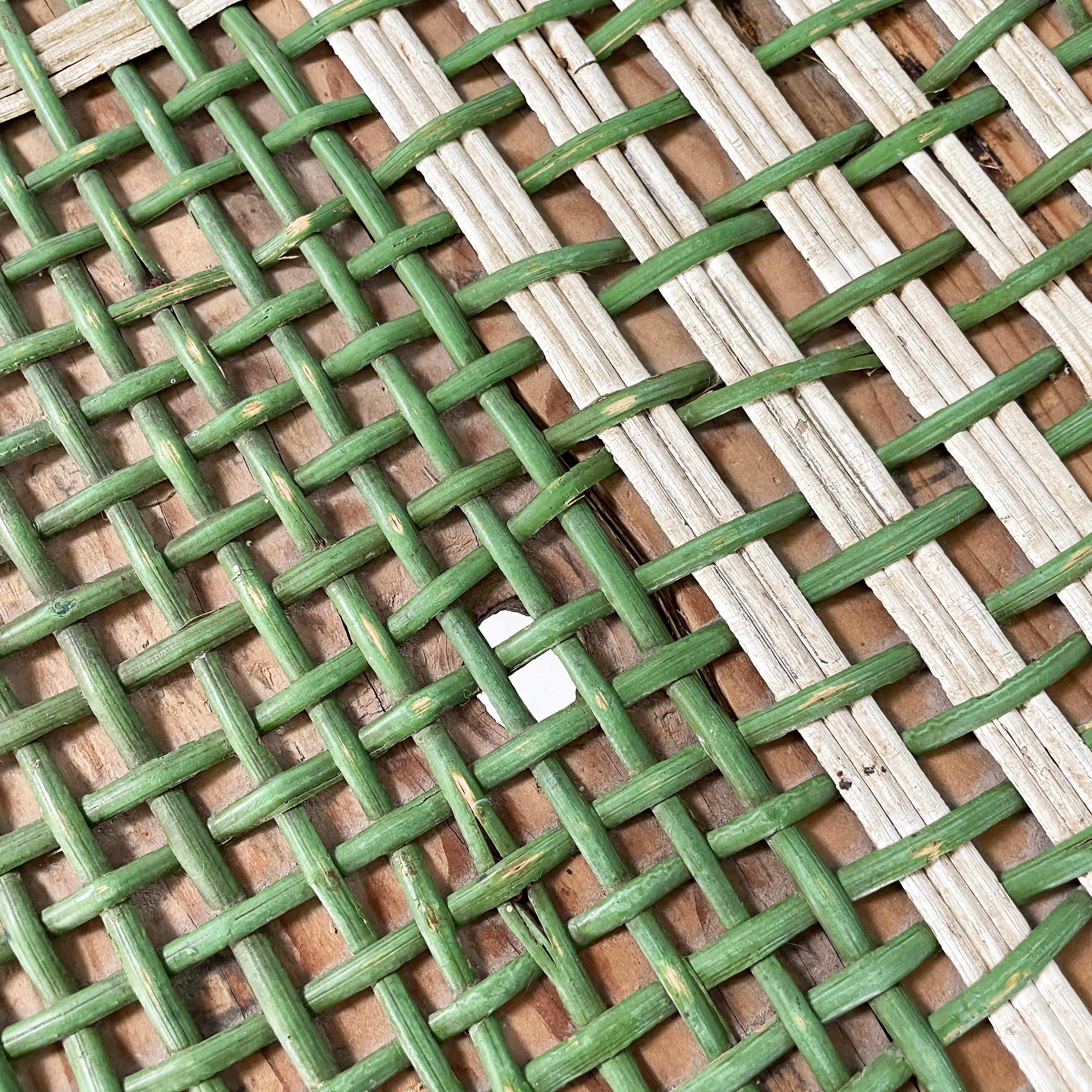 Italienischer Liberty-Esstisch für den Außenbereich aus Rattan von Palazzo Falconi, frühe 1900er Jahre im Angebot 3