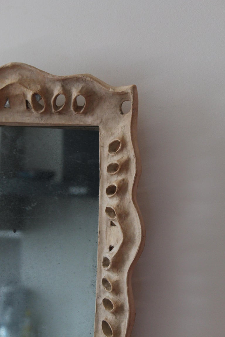 Italian Liberty, Wall Mirror, Papiermâché, Mirror Glass, Italy, c. 1900 For Sale at 1stDibs