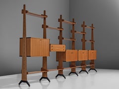 Italian Library in Teak by Arredamenti Contemporanei