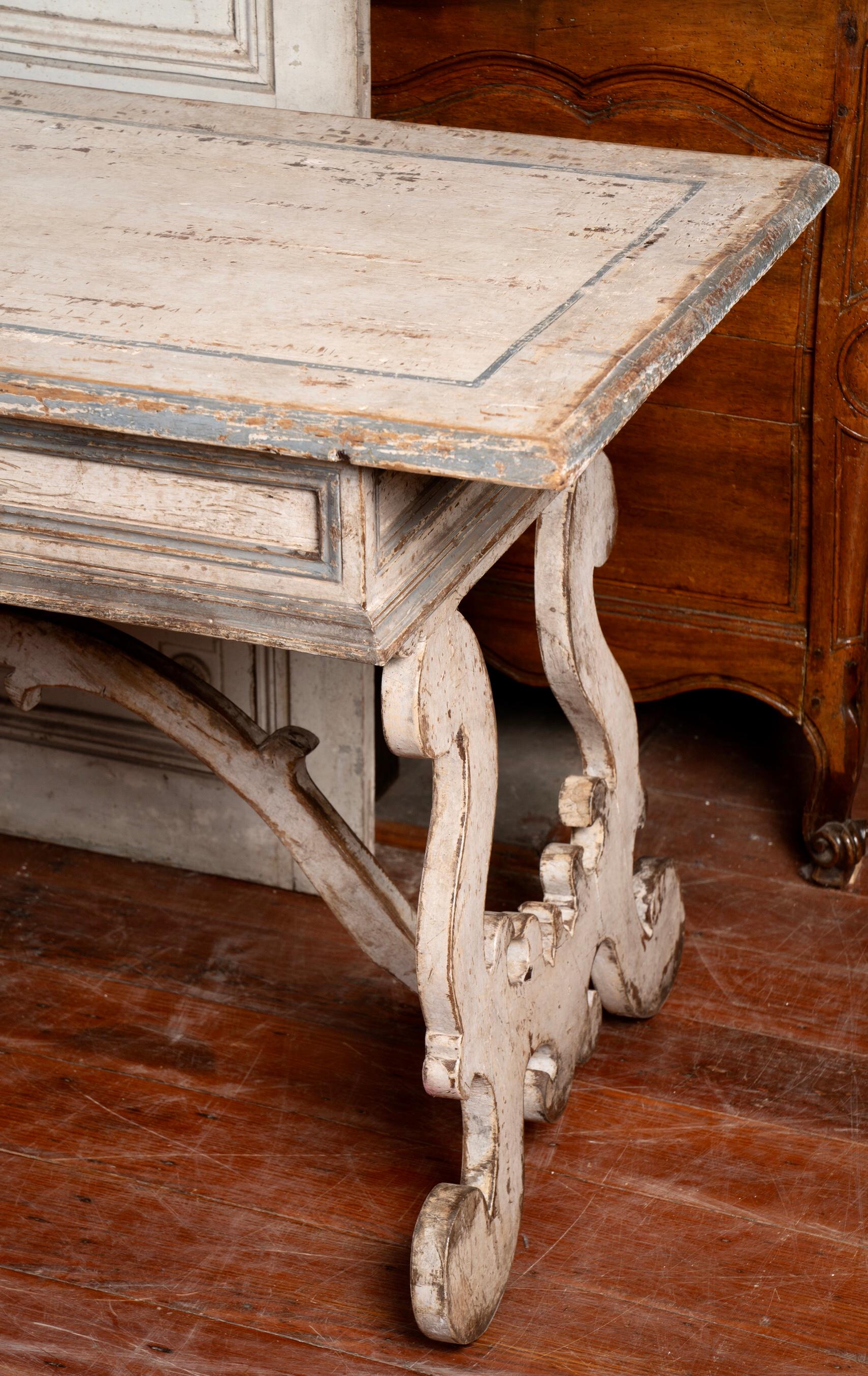 19th Century Italian Library Table Desk