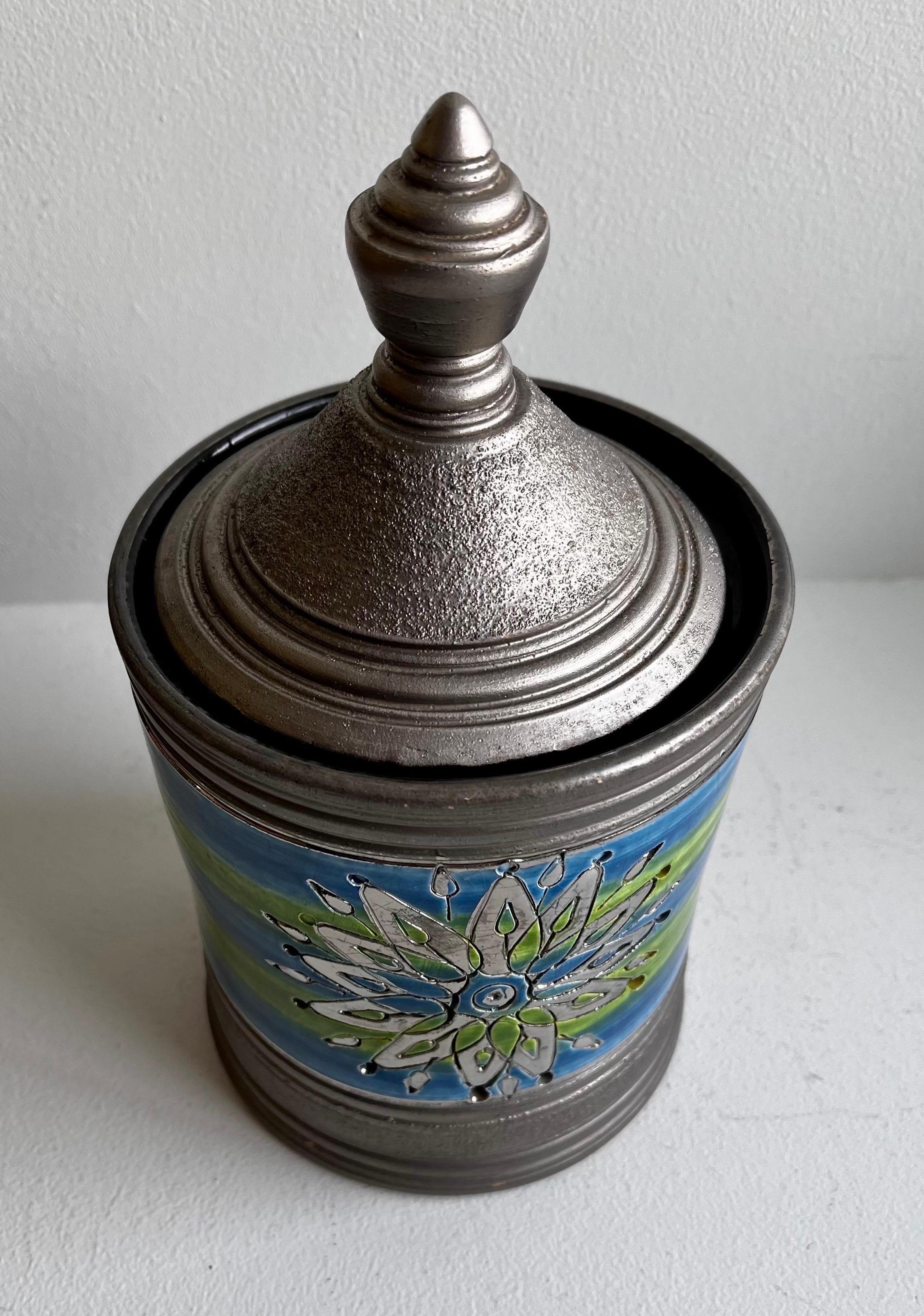 Italian Lidded Jar for Rosenthal Netter, circa 1965

retains the original Rosenthal Netter label on the bottom
