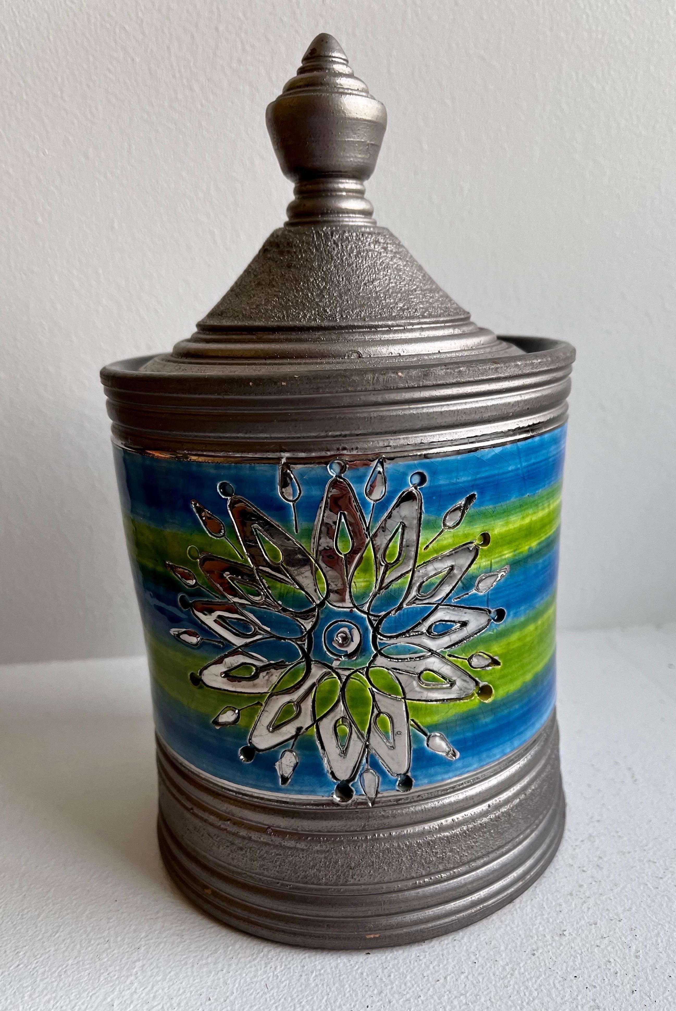 Mid-Century Modern Italian Lidded Jar for Rosenthal Netter, circa 1965 For Sale
