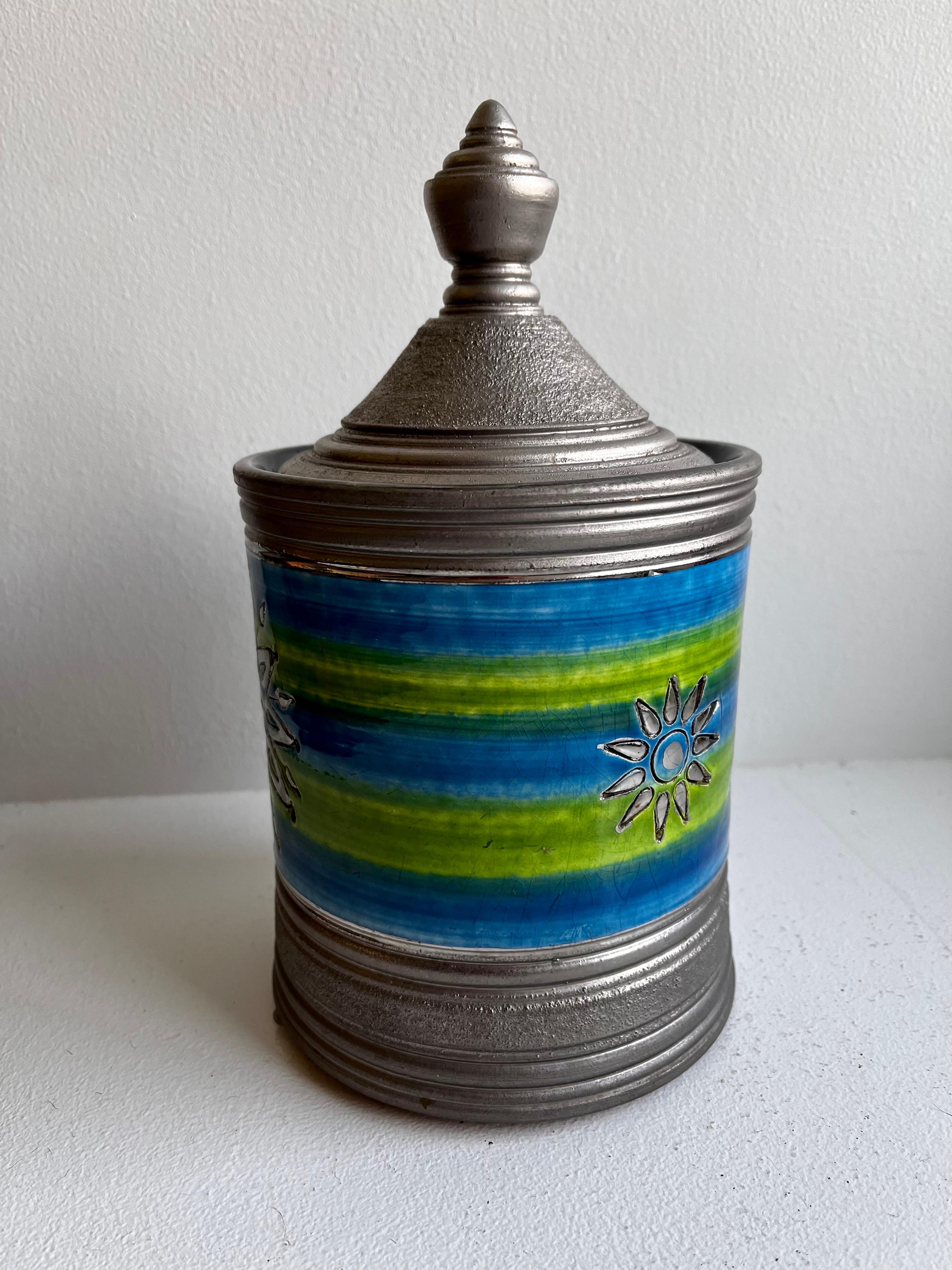 Mid-20th Century Italian Lidded Jar for Rosenthal Netter, circa 1965 For Sale