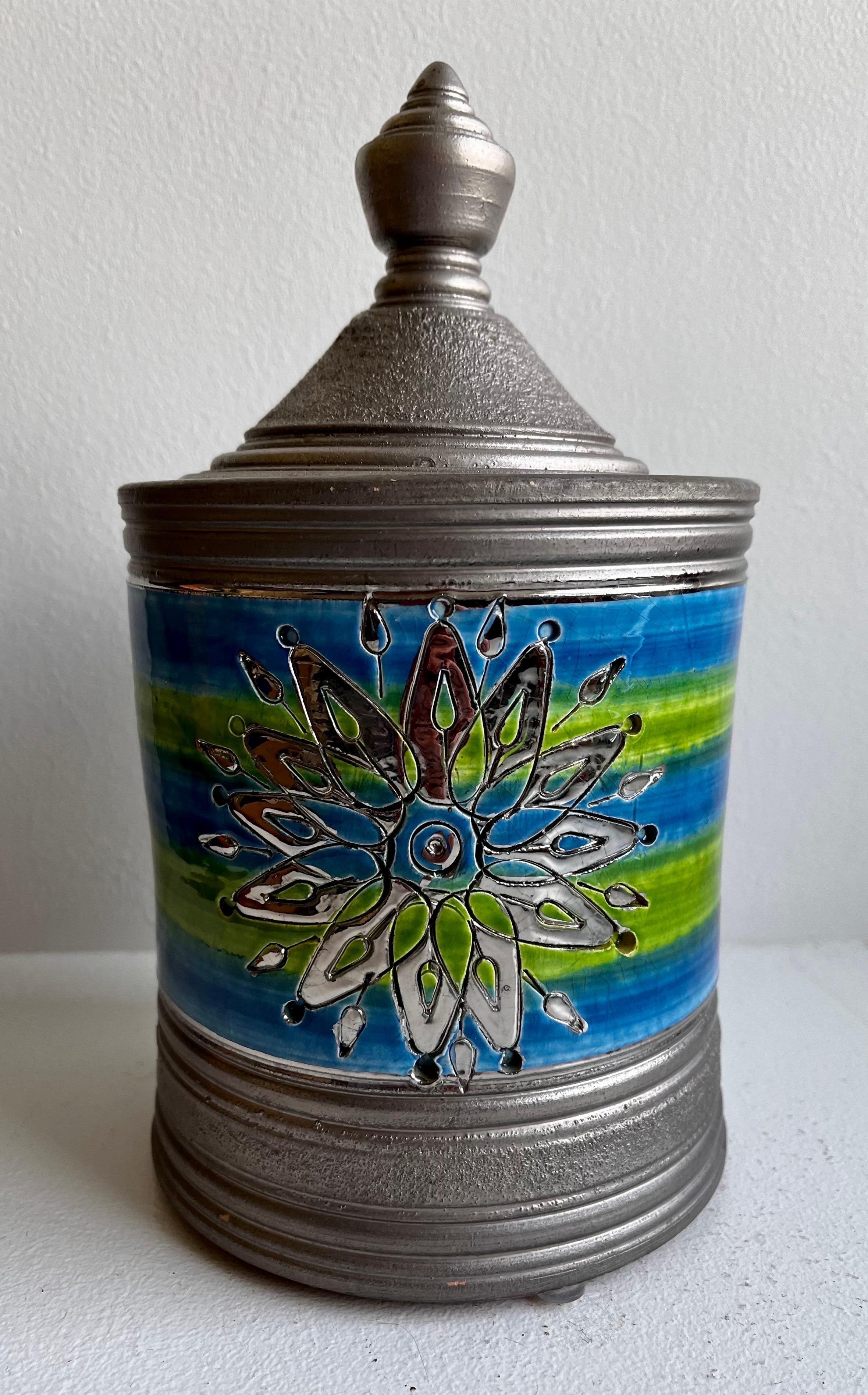 Italian Lidded Jar for Rosenthal Netter, circa 1965 For Sale 2
