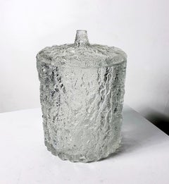 Italian Lidded Punch Bowl in Glass, 1970's