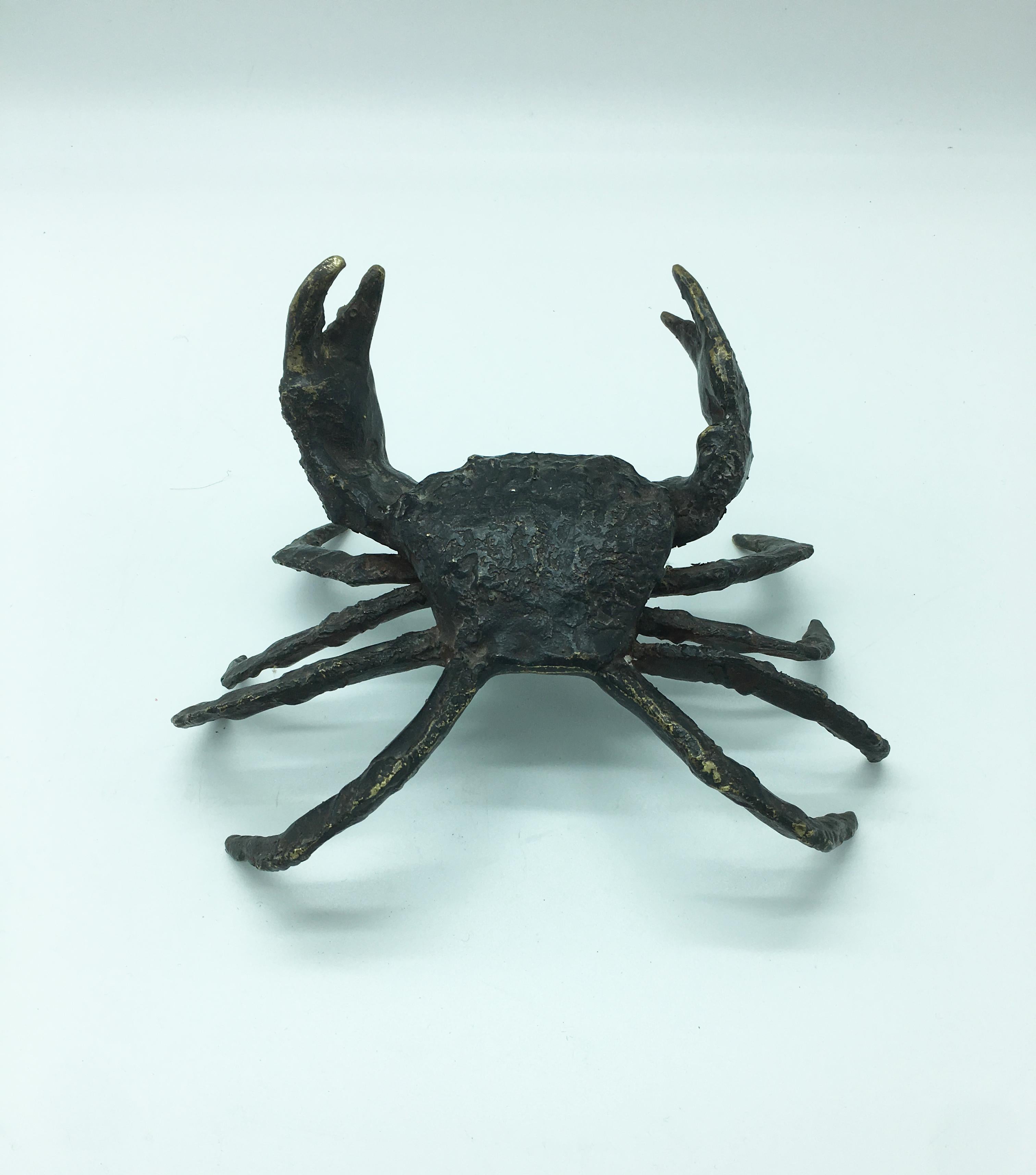 Italian Life-Size Bronze Crab In Good Condition In Naples, IT