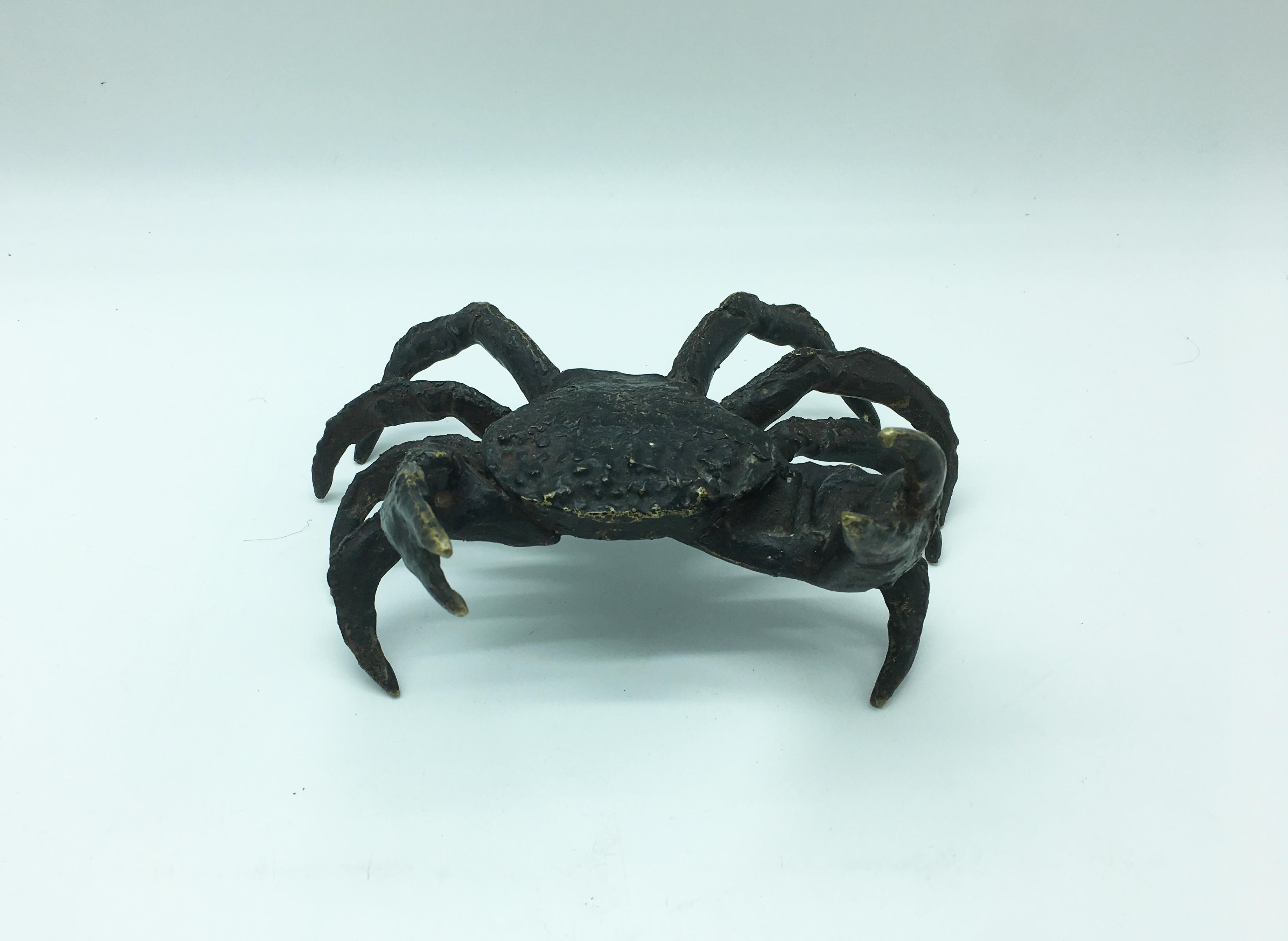 Mid-20th Century Italian Life-Size Bronze Crab