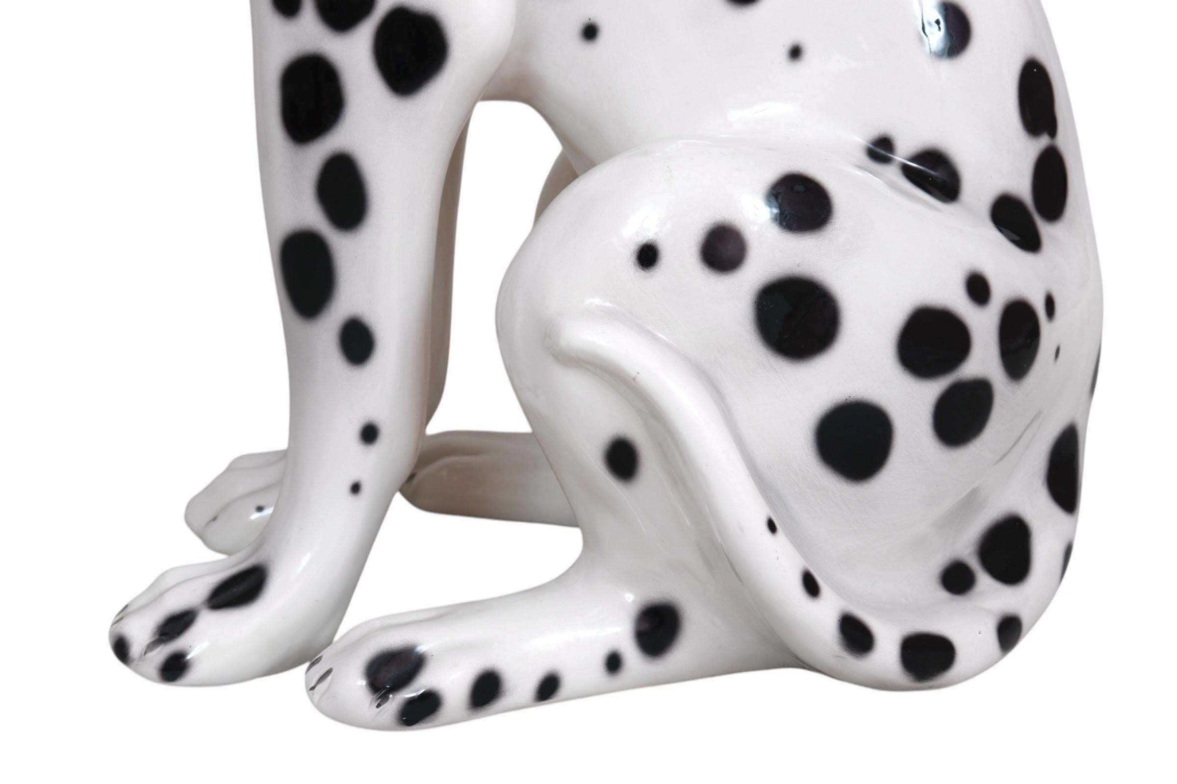 Italian Life Size Porcelain Dalmatian by Bell'Europa 7