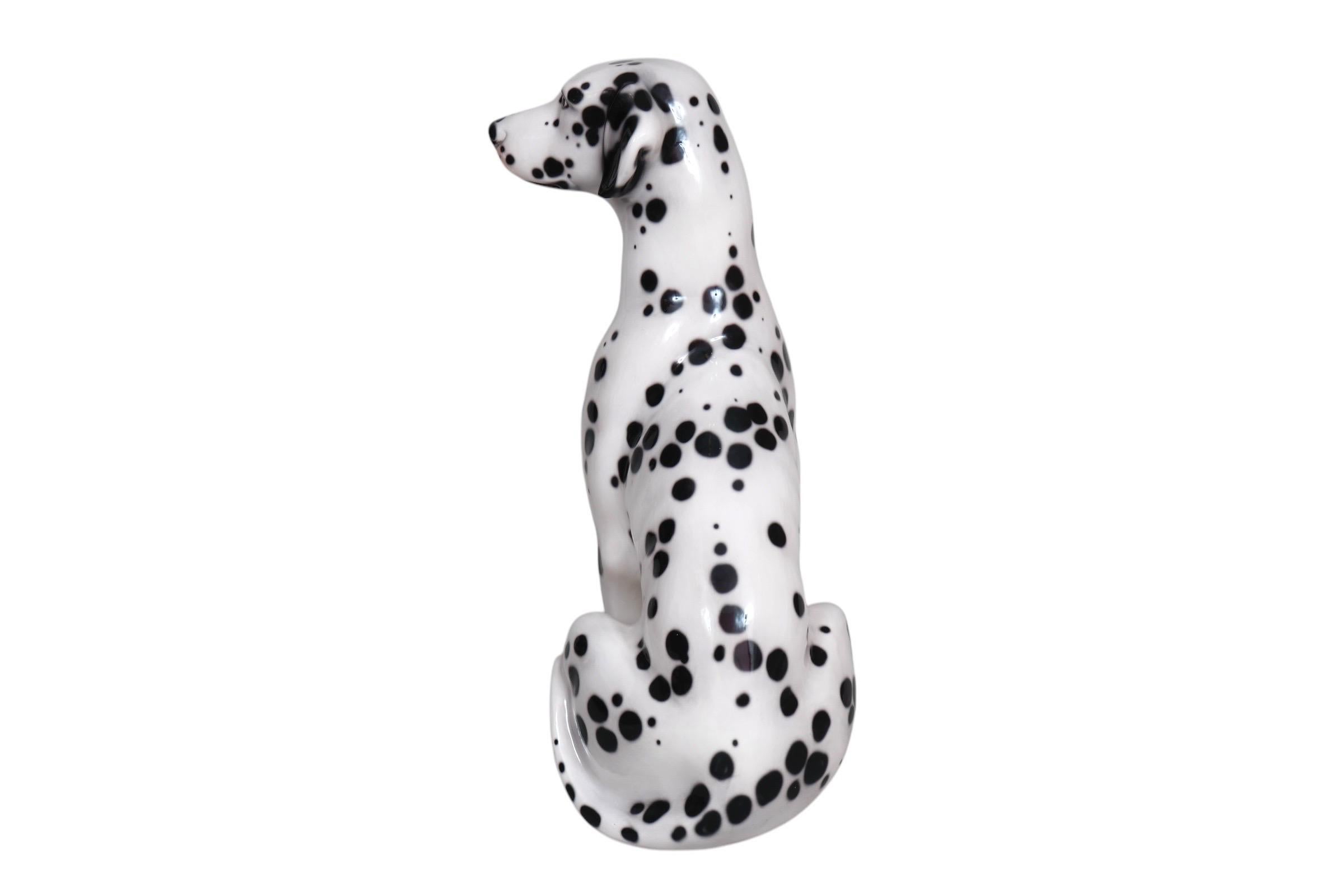 Italian Life Size Porcelain Dalmatian by Bell'Europa 2