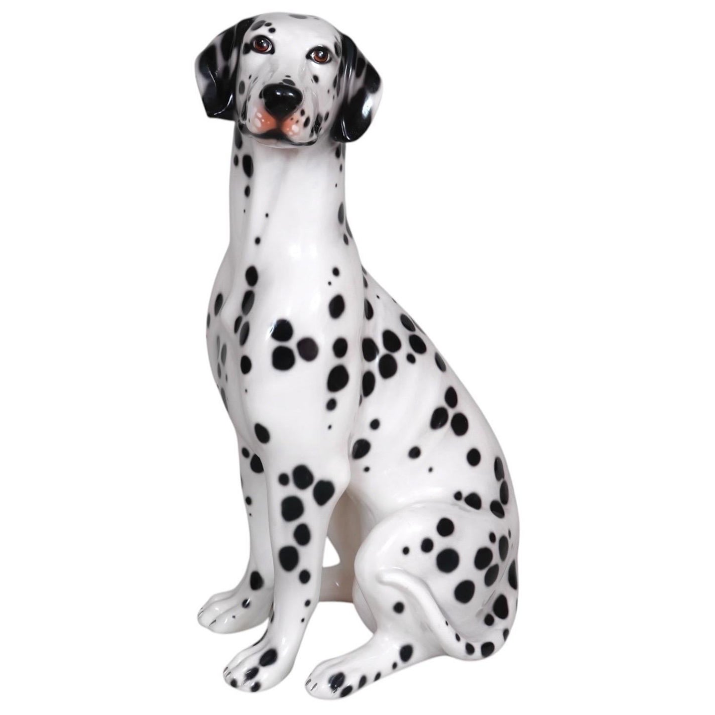 Italian Life Size Porcelain Dalmatian by Bell'Europa