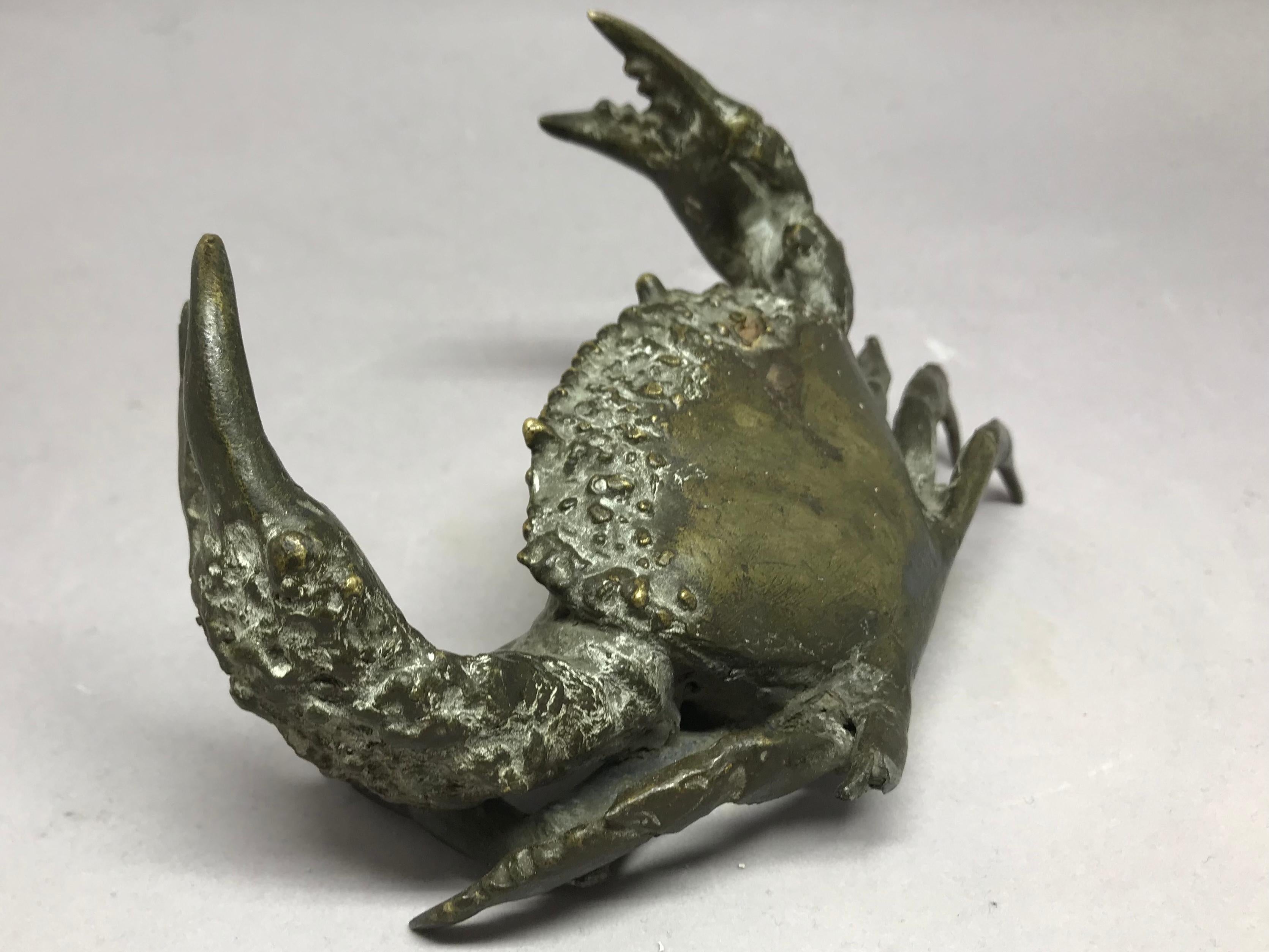 Italian Lifesize Bronze Crab 2