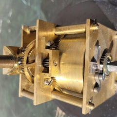 Italian Lighthouse-Form Desk Clock, late 19th early 20th Century