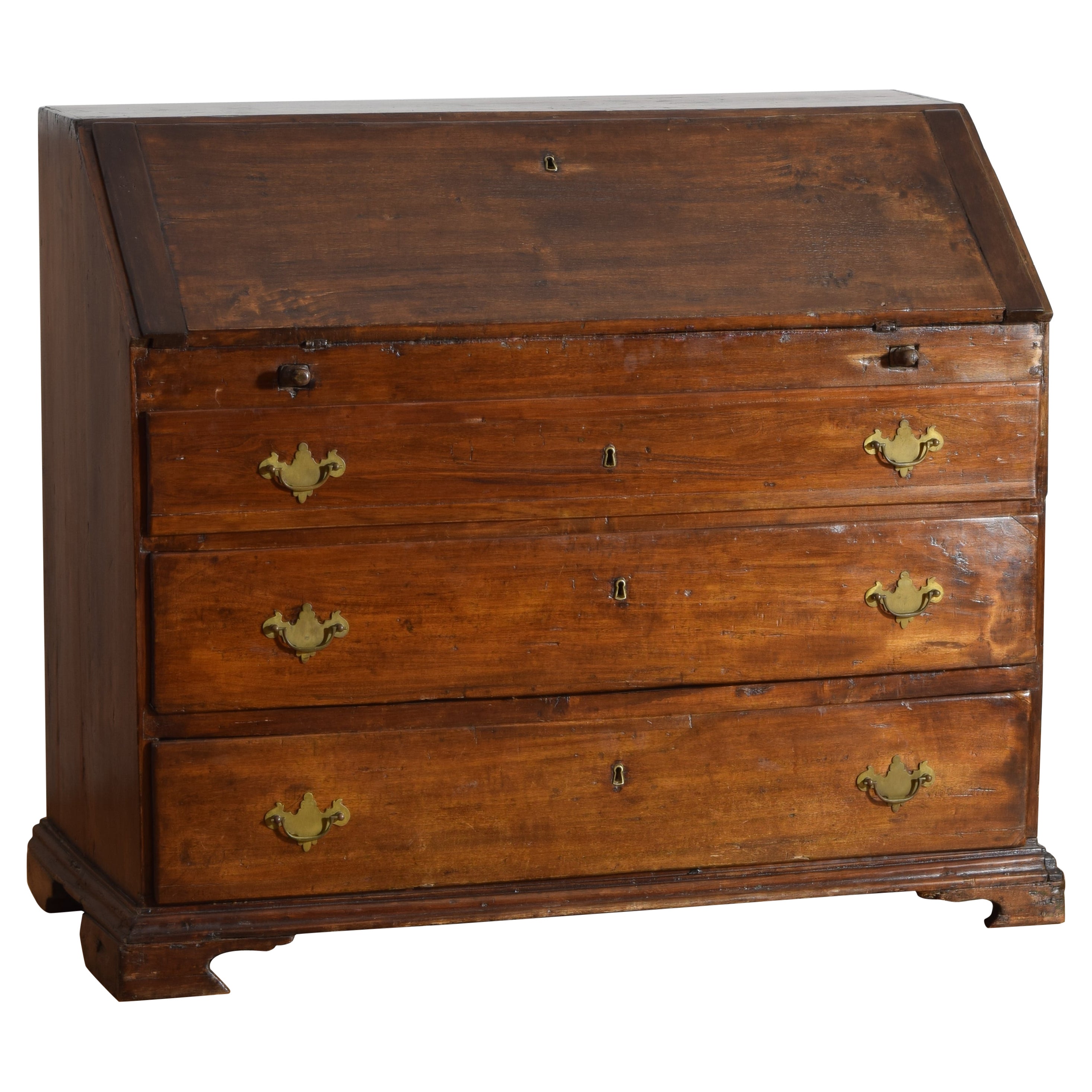 Italian, Liguria, LXIV Period Firwood 3-Drawer Secretary, early 18th century