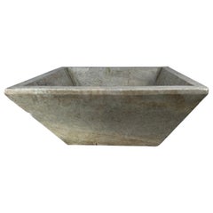 Fregadero Cuadrado de Piedra Caliza Italiana