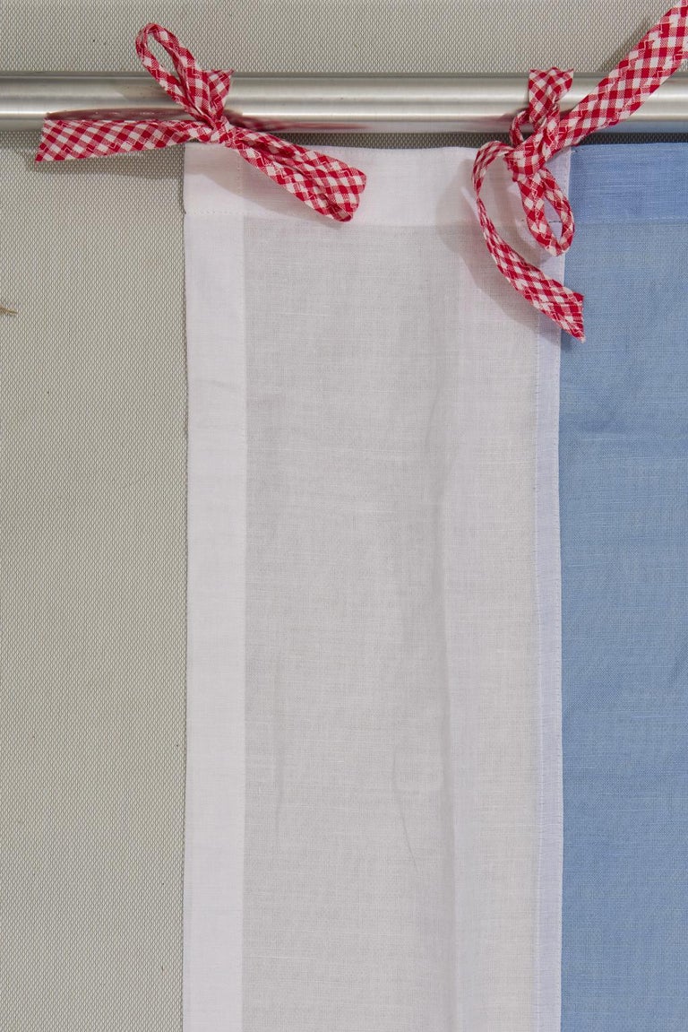 Italian Linen Curtain "Aviator with Parachute" For Sale at 1stDibs