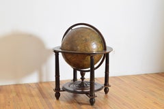 Italian, Lombardia, Empire Mahogany and Ebonized Terrestrial Globe, ca. 1800