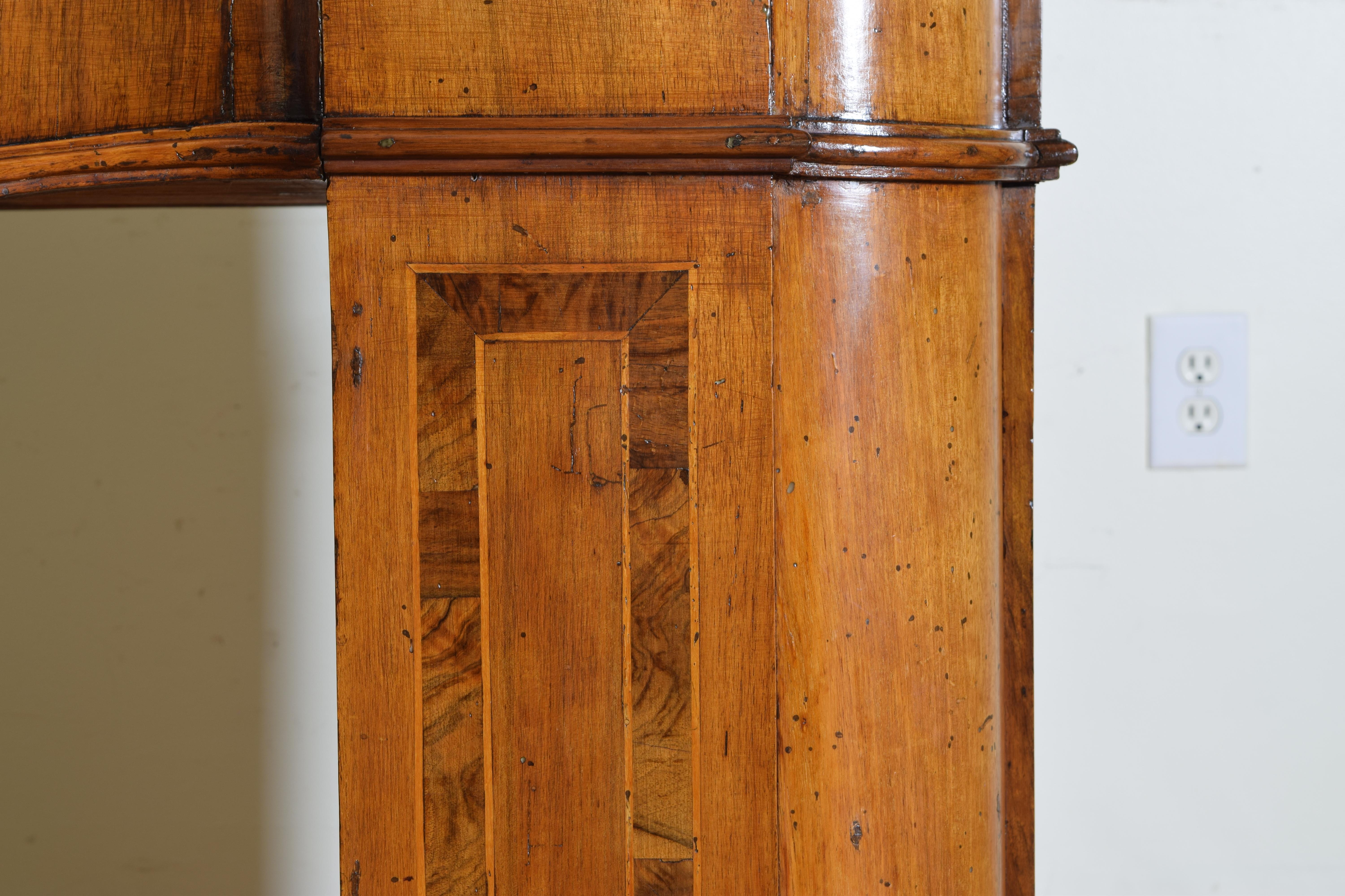 Italian, Lombardia, Walnut & Burl Writing Desk, Leather Slide Early 18th Century 8