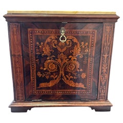 Italian Lombardy Flower Inlaid Monetiere , in the manner of Maggiolini, Ca. 1820