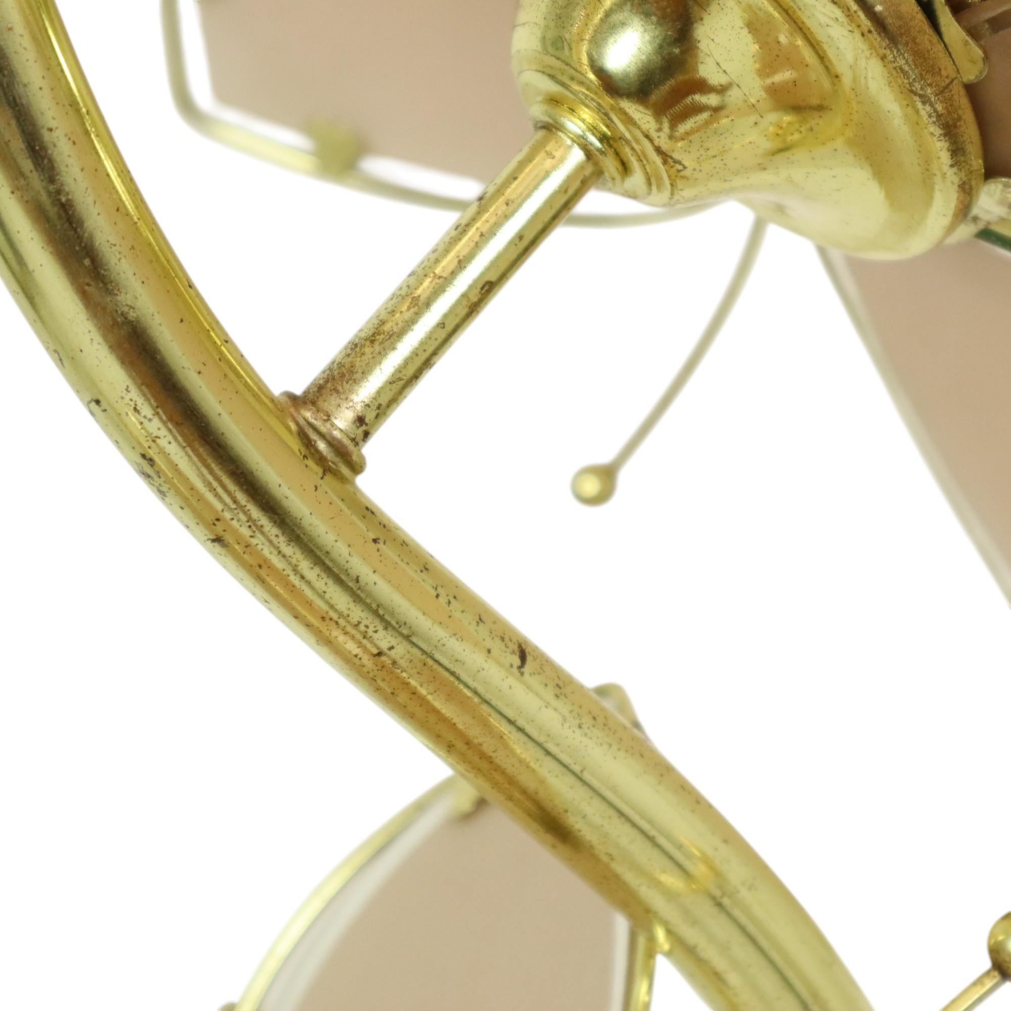 Lampe Lotus Italienne Lampadaire XL Hollywood Regency 190cm en vente 12