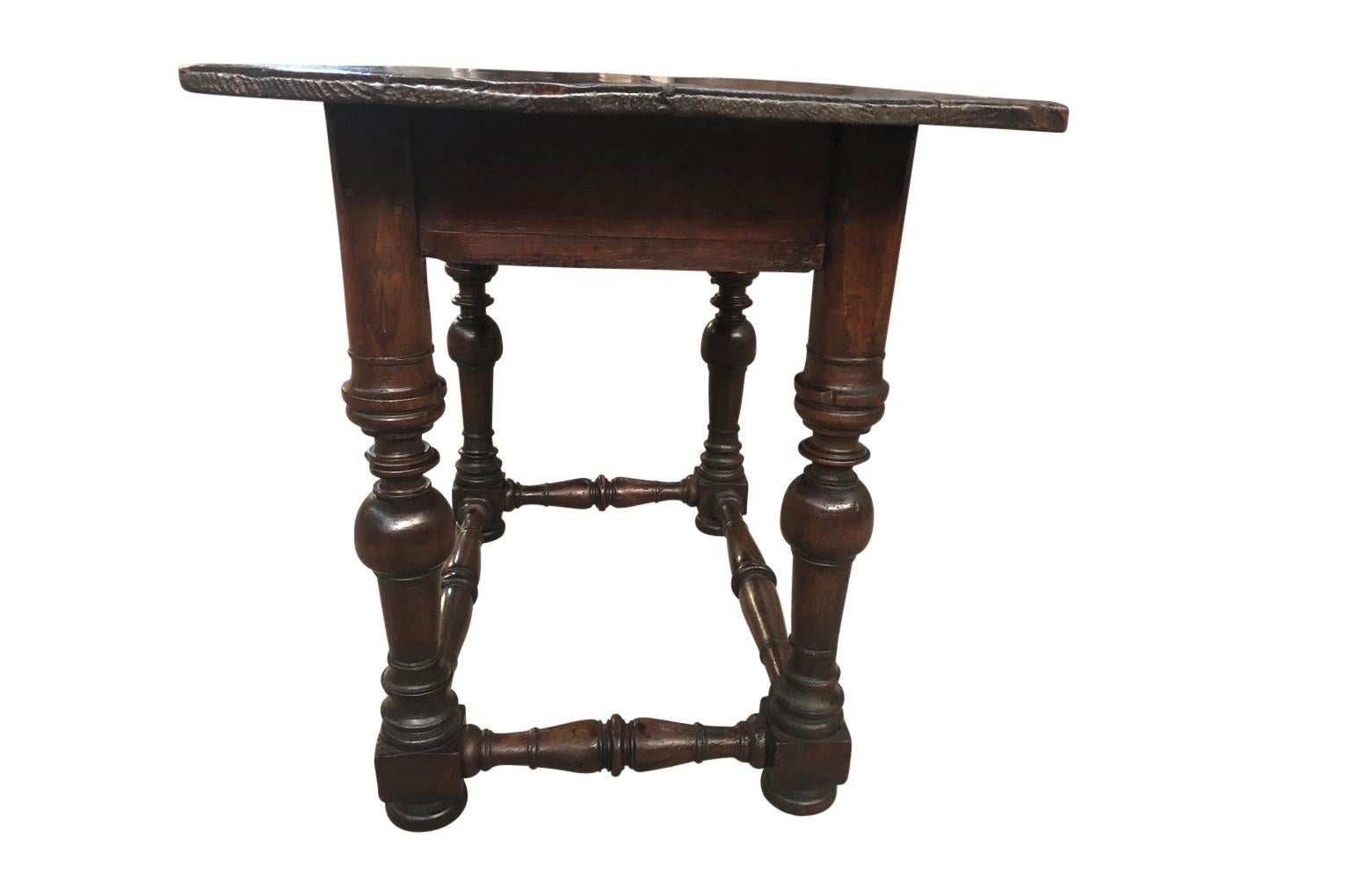 19th Century Italian Louis XIII Style Side Table