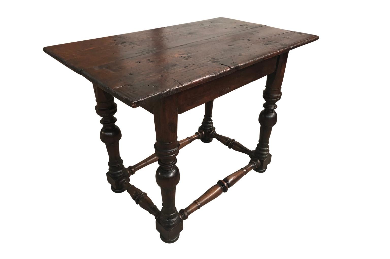 Italian Louis XIII Style Side Table 1