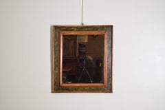 Italian Louis XIV Period Faux Marble Painted Mirror, early 1st quarter 18th cen.