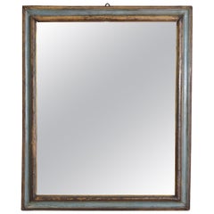 Italian Louis XIV Period Painted and Giltwood Mirror, Early 18th Century