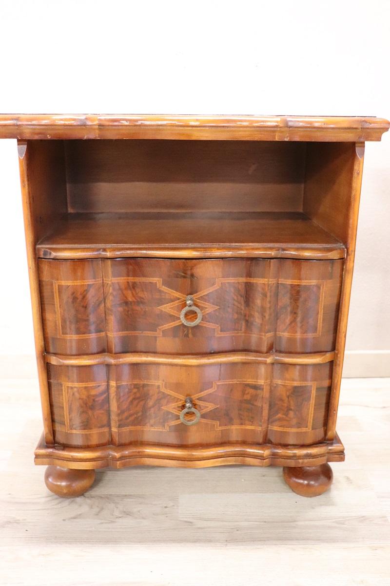 Pareja de mesillas de noche o de noche italianas de estilo Luis XIV en Bueno estado para la venta en Casale Monferrato, IT