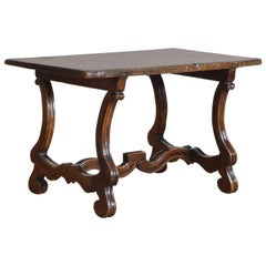 Italian Louis XIV Style Walnut Coffee Table, 18th Century Elements